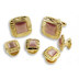 Square Decorative Cuff Link Set