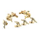 Dolphin Cufflink and Stud Set