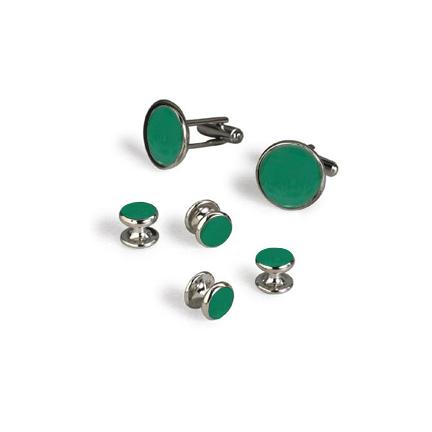 Emerald Green Cuffllinks and Studs