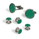 Emerald Green Cufflinks and Studs