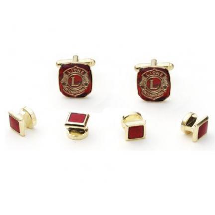 Lion's Club Cuffllinks and Studs