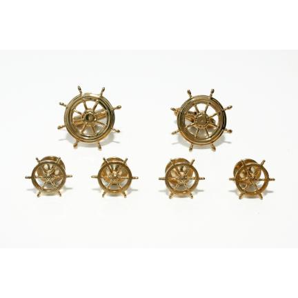 Ship's Wheel Cuffllinks and Studs
