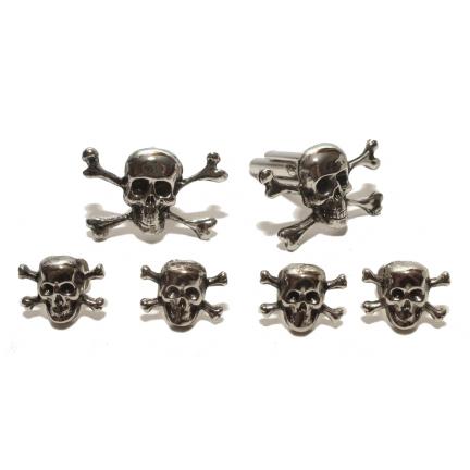 Skull and Cross Bones Cuffllinks and Studs