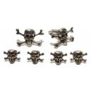 Skull and Cross Bones Cufflinks and Studs