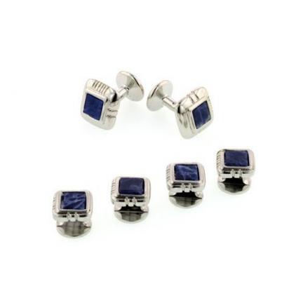 Sodalite Cuffllinks and Studs