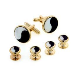 Yin Yang Cuffllinks and Studs