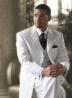 Demetrios Uomo Delphi White w/ Pencil Stripe Two Button