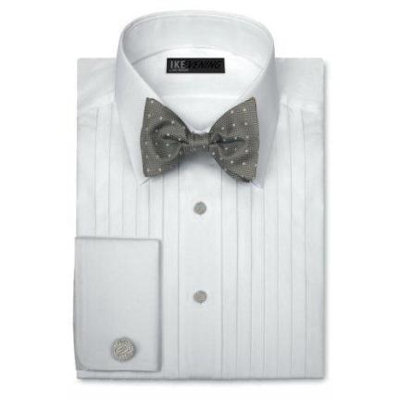 Ike Behar Lay Down Collar Tuxedo Shirt