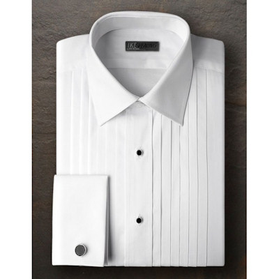Ike Behar Broadcloth Point Collar Shirt