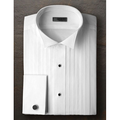 Ike Behar Broadcloth Wing Shirt