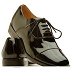 Oxford Captoe Leather Tuxedo Shoes