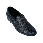 Frederico Leone Sparkle Slip On Formal Tuxedo Shoes Medium Width Only