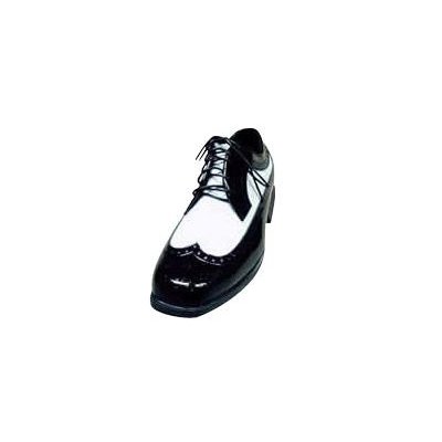 Zurich Black and White Wing Tip Oxford Formal Shoes