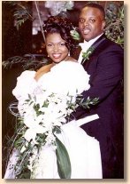 Groom wearing tux from Davids Formal Wear