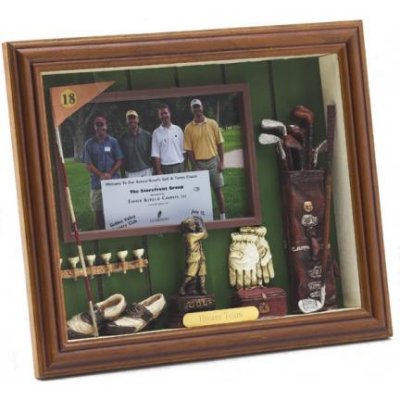 Personalized Classic Golf Shadow Box