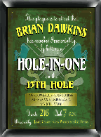 Personalized Hole in one Golf Plaque