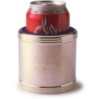 Personalized Silver Plated Can Koozie